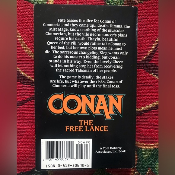 🖤5/$ 20- Conan the Freelance by Steve Perry TOR Trade Paperback 1st edition 1990 - Picture 3 of 4